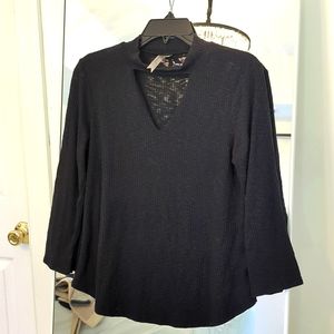 Loose Neck Cut Out Sweater